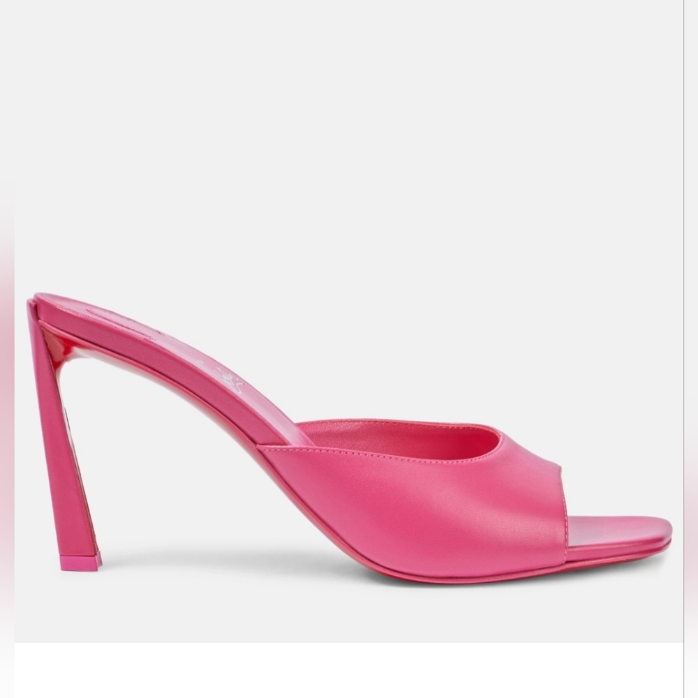$895 Christian Louboutin Condora 85mm Leather Mule Sandal Pink EU 39 US 9 BNIB - Picture 3 of 12